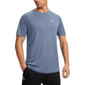 imageG Gradual Mens Workout Quick Dry TShirts Short Sleeve Lightweight Cooling Gym Shirts Tee for Running Beach Hiking1 Pack Dusty Blue