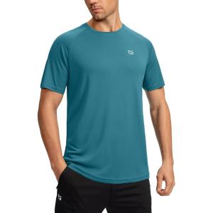imageG Gradual Mens Workout Quick Dry TShirts Short Sleeve Lightweight Cooling Gym Shirts Tee for Running Beach Hiking1 Pack Harbor Navy Blue