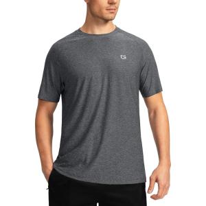 imageG Gradual Mens Workout Quick Dry TShirts Short Sleeve Lightweight Cooling Gym Shirts Tee for Running Beach Hiking1 Pack Heather Black