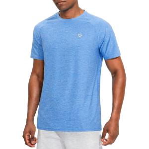 imageG Gradual Mens Workout Quick Dry TShirts Short Sleeve Lightweight Cooling Gym Shirts Tee for Running Beach Hiking1 Pack Heather Blue02