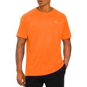imageG Gradual Mens Workout Quick Dry TShirts Short Sleeve Lightweight Cooling Gym Shirts Tee for Running Beach Hiking1 Pack Orange