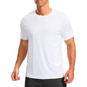 imageG Gradual Mens Workout Shirts Quick Dry Athletic Running TShirts Lightweight Moisture Wicking Short Sleeve Sports Gym TopsB White