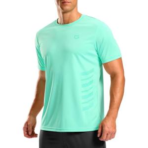 imageG Gradual Mens Workout Shirts Quick Dry Athletic Running TShirts Lightweight Moisture Wicking Short Sleeve Sports Gym TopsMint Green