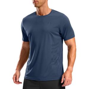 imageG Gradual Mens Workout Shirts Quick Dry Athletic Running TShirts Lightweight Moisture Wicking Short Sleeve Sports Gym TopsNavy