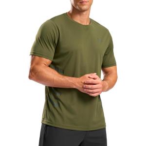 imageG Gradual Mens Workout Shirts Quick Dry Athletic Running TShirts Lightweight Moisture Wicking Short Sleeve Sports Gym TopsOlive