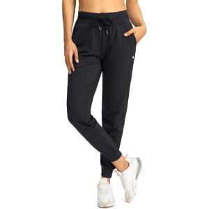 imageG Gradual Womens Joggers Pants with Zipper Pockets High Waisted Athletic Tapered Sweatpants for Women Workout LoungeBlack