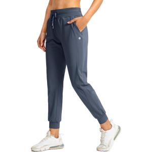 imageG Gradual Womens Joggers Pants with Zipper Pockets High Waisted Athletic Tapered Sweatpants for Women Workout LoungeDusty Blue
