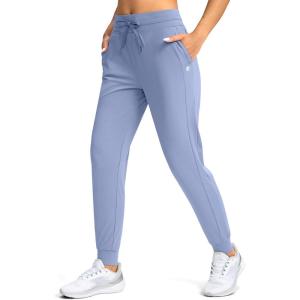 imageG Gradual Womens Joggers Pants with Zipper Pockets High Waisted Athletic Tapered Sweatpants for Women Workout LoungeLight Blue