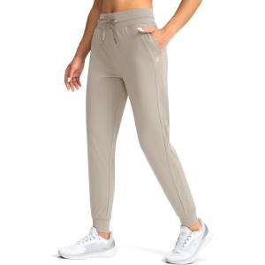 imageG Gradual Womens Joggers Pants with Zipper Pockets High Waisted Athletic Tapered Sweatpants for Women Workout LoungePale
