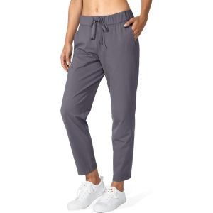 imageG Gradual Womens Pants with Deep Pockets 78 Stretch Ankle Sweatpants for Golf Athletic Lounge Travel WorkGrey