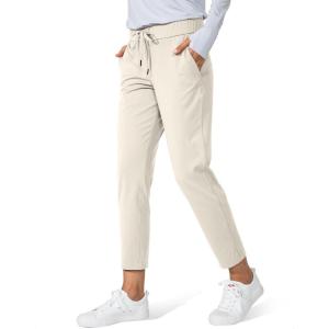 imageG Gradual Womens Pants with Deep Pockets 78 Stretch Ankle Sweatpants for Golf Athletic Lounge Travel WorkLight Khaki