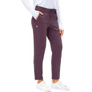 imageG Gradual Womens Pants with Deep Pockets 78 Stretch Ankle Sweatpants for Golf Athletic Lounge Travel WorkWine Red