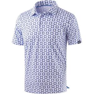 imageMens Golf Shirt Short Sleeve Dry Fit Polo Moisture Wicking Print Collared Golf Shirts for Men Casual LightweightCirclegeometric