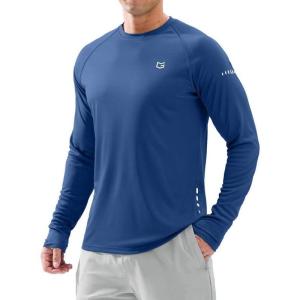 imageMens Sun Protection Long Sleeve Shirts UPF 50 Rash Guard for Men SPF UV Fishing Hiking Running Workout Athletic ShirtRoyal Blue