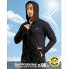 imageG Gradual Mens UPF 50 Sun Protection Hoodie Jacket Lightweight Full Zip Hoodies Long Sleeve Shirts for Men Hiking FishingBlack