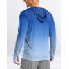 imageG Gradual Mens UPF 50 Sun Protection Hoodie Jacket Lightweight Full Zip Hoodies Long Sleeve Shirts for Men Hiking FishingBlueWhite Gradient