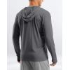 imageG Gradual Mens UPF 50 Sun Protection Hoodie Jacket Lightweight Full Zip Hoodies Long Sleeve Shirts for Men Hiking FishingDark Grey