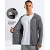 imageG Gradual Mens UPF 50 Sun Protection Hoodie Jacket Lightweight Full Zip Hoodies Long Sleeve Shirts for Men Hiking FishingDark Grey