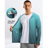 imageG Gradual Mens UPF 50 Sun Protection Hoodie Jacket Lightweight Full Zip Hoodies Long Sleeve Shirts for Men Hiking FishingGreenGrey Gradient