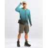 imageG Gradual Mens UPF 50 Sun Protection Hoodie Jacket Lightweight Full Zip Hoodies Long Sleeve Shirts for Men Hiking FishingGreenGrey Gradient