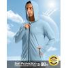 imageG Gradual Mens UPF 50 Sun Protection Hoodie Jacket Lightweight Full Zip Hoodies Long Sleeve Shirts for Men Hiking FishingLight Blue