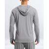 imageG Gradual Mens UPF 50 Sun Protection Hoodie Jacket Lightweight Full Zip Hoodies Long Sleeve Shirts for Men Hiking FishingLight Grey