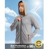 imageG Gradual Mens UPF 50 Sun Protection Hoodie Jacket Lightweight Full Zip Hoodies Long Sleeve Shirts for Men Hiking FishingLight Grey
