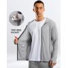 imageG Gradual Mens UPF 50 Sun Protection Hoodie Jacket Lightweight Full Zip Hoodies Long Sleeve Shirts for Men Hiking FishingLight Grey