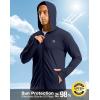 imageG Gradual Mens UPF 50 Sun Protection Hoodie Jacket Lightweight Full Zip Hoodies Long Sleeve Shirts for Men Hiking FishingNavy