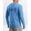 imageG Gradual Mens UPF 50 Sun Protection Hoodie Jacket Lightweight Full Zip Hoodies Long Sleeve Shirts for Men Hiking FishingSky Blue