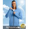 imageG Gradual Mens UPF 50 Sun Protection Hoodie Jacket Lightweight Full Zip Hoodies Long Sleeve Shirts for Men Hiking FishingSky Blue