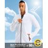 imageG Gradual Mens UPF 50 Sun Protection Hoodie Jacket Lightweight Full Zip Hoodies Long Sleeve Shirts for Men Hiking FishingWhite