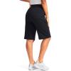 imageG Gradual Womens 12quot Bermuda Long Shorts with Pockets High Waisted Stretch Knee Length Shorts for Women Summer WalkingBlack