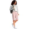 imageG Gradual Womens 12quot Bermuda Long Shorts with Pockets High Waisted Stretch Knee Length Shorts for Women Summer WalkingHeartbeat Pink