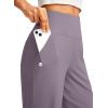 imageG Gradual Womens 12quot Bermuda Long Shorts with Pockets High Waisted Stretch Knee Length Shorts for Women Summer WalkingMatt Purple