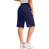 imageG Gradual Womens 12quot Bermuda Long Shorts with Pockets High Waisted Stretch Knee Length Shorts for Women Summer WalkingNavy