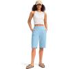 imageG Gradual Womens 12quot Bermuda Long Shorts with Pockets High Waisted Stretch Knee Length Shorts for Women Summer WalkingPure Blue