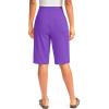 imageG Gradual Womens 12quot Bermuda Long Shorts with Pockets High Waisted Stretch Knee Length Shorts for Women Summer WalkingRoyal Lilac