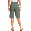 imageG Gradual Womens 12quot Bermuda Long Shorts with Pockets High Waisted Stretch Knee Length Shorts for Women Summer WalkingSage