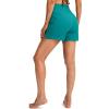 imageG Gradual Womens 5quot High Waisted Swim Board Shorts with Phone Pockets UPF 50 Quick Dry Beach Shorts for Women with LinerAqua Blue
