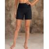 imageG Gradual Womens 5quot High Waisted Swim Board Shorts with Phone Pockets UPF 50 Quick Dry Beach Shorts for Women with LinerBlack