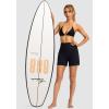 imageG Gradual Womens 5quot High Waisted Swim Board Shorts with Phone Pockets UPF 50 Quick Dry Beach Shorts for Women with LinerBlack