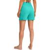 imageG Gradual Womens 5quot High Waisted Swim Board Shorts with Phone Pockets UPF 50 Quick Dry Beach Shorts for Women with LinerCyan