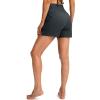 imageG Gradual Womens 5quot High Waisted Swim Board Shorts with Phone Pockets UPF 50 Quick Dry Beach Shorts for Women with LinerDark Grey