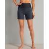 imageG Gradual Womens 5quot High Waisted Swim Board Shorts with Phone Pockets UPF 50 Quick Dry Beach Shorts for Women with LinerDark Grey