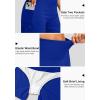imageG Gradual Womens 5quot High Waisted Swim Board Shorts with Phone Pockets UPF 50 Quick Dry Beach Shorts for Women with LinerDazzling Blue