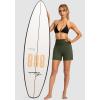 imageG Gradual Womens 5quot High Waisted Swim Board Shorts with Phone Pockets UPF 50 Quick Dry Beach Shorts for Women with LinerOlive