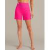 imageG Gradual Womens 5quot High Waisted Swim Board Shorts with Phone Pockets UPF 50 Quick Dry Beach Shorts for Women with LinerRose
