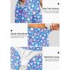 imageG Gradual Womens 5quot High Waisted Swim Board Shorts with Phone Pockets UPF 50 Quick Dry Beach Shorts for Women with LinerSun Flower