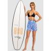 imageG Gradual Womens 5quot High Waisted Swim Board Shorts with Phone Pockets UPF 50 Quick Dry Beach Shorts for Women with LinerSun Flower